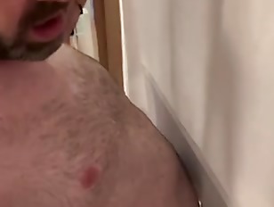 My big cock is sucked hard in a glory hole private video