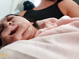 PUBLIC fingering asian on an airplane MILE HIGH CLUB