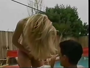 HUGE Tit Blonde Does the Pool Boy